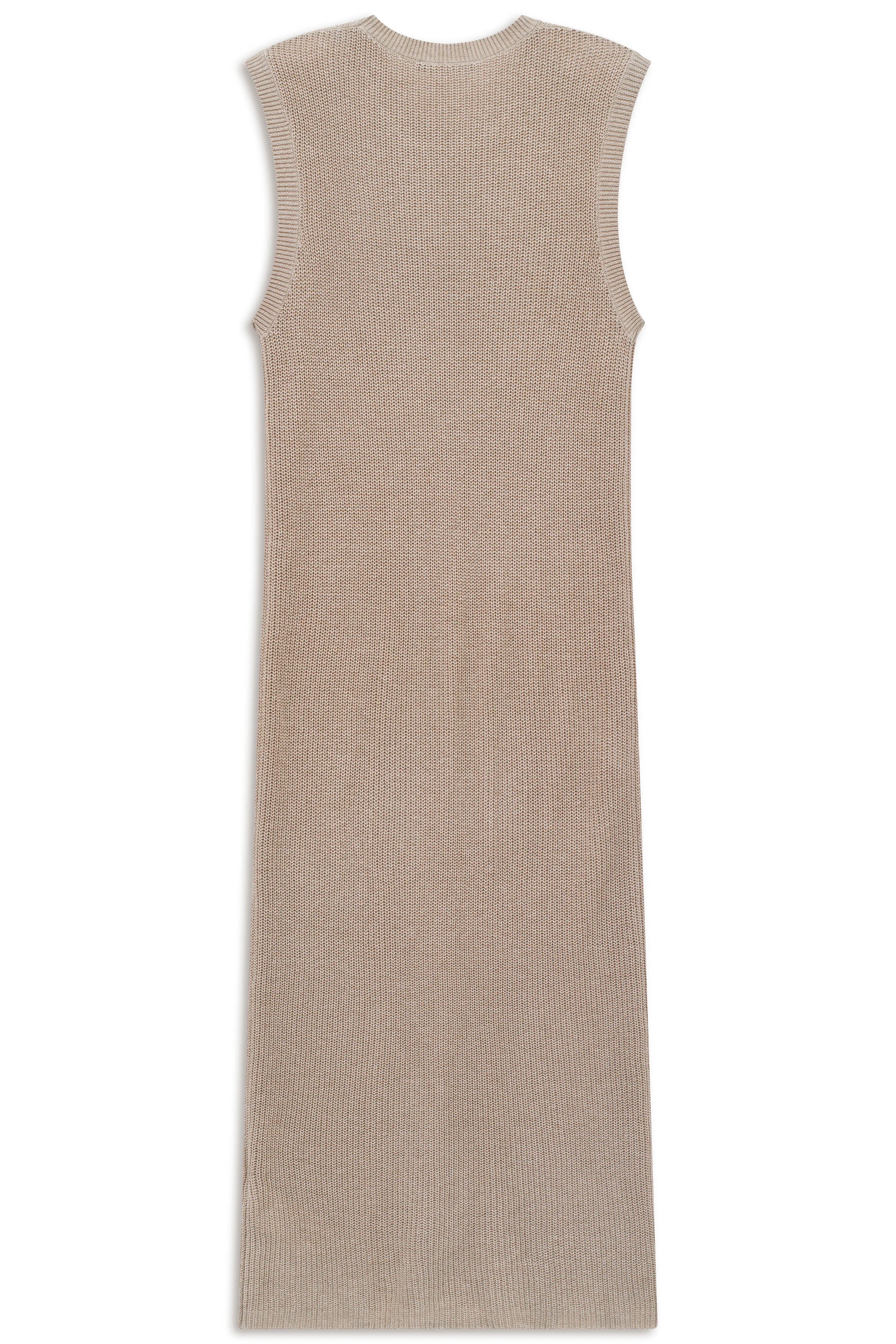 Ärmelloses Strickkleid in Beige von bugatti, Büstenbild.