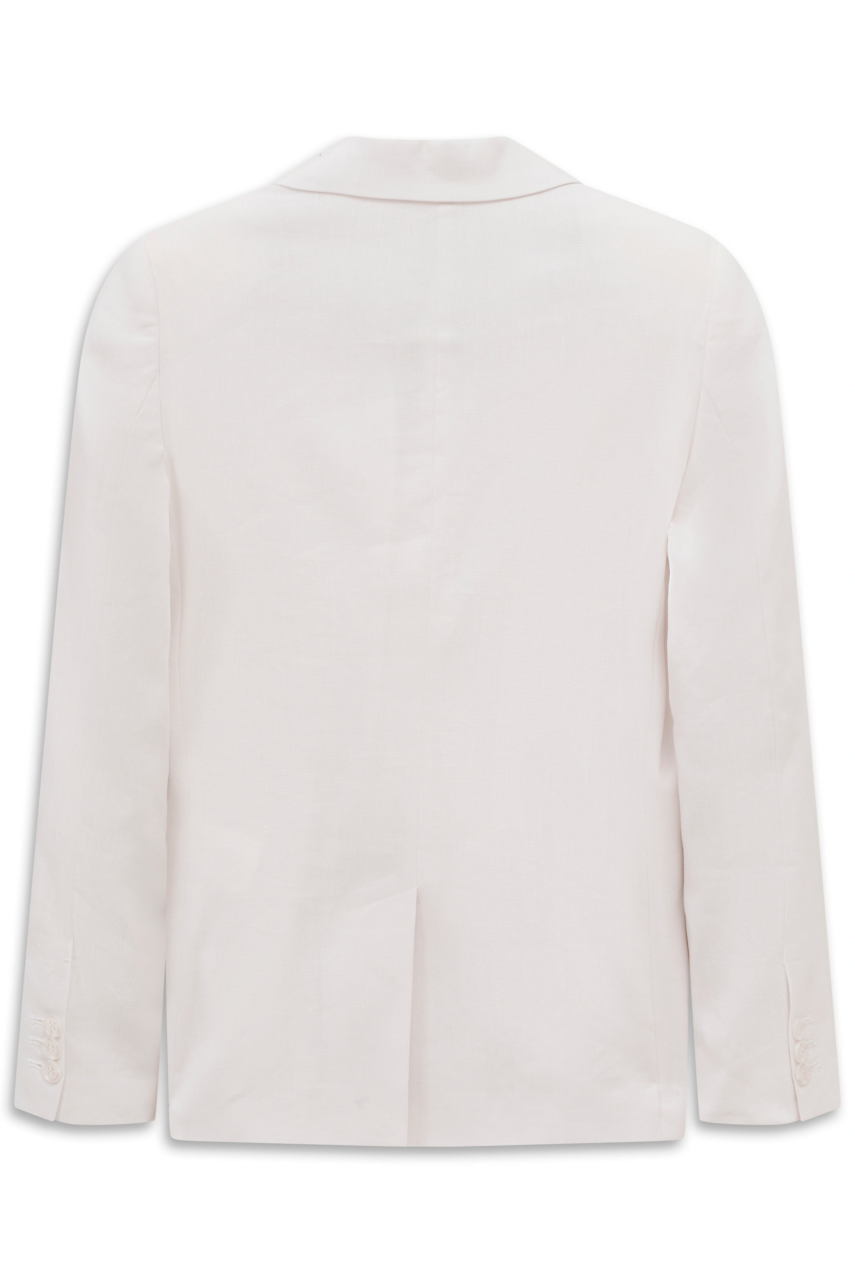 bugatti Damen-Blazer in Creme, Doppelreiher, klassisches Design, Büstenbild.