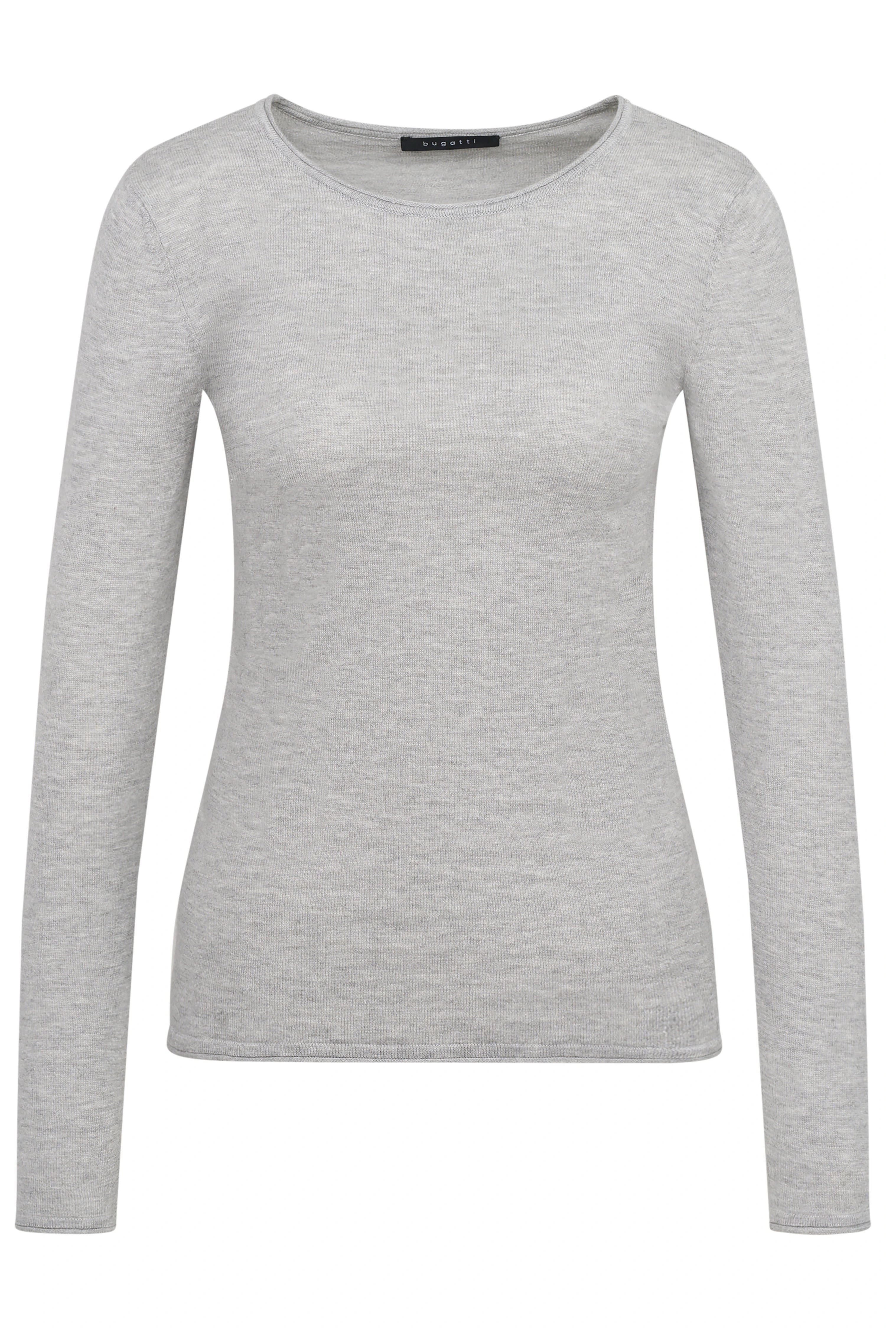 Grijs bugatti langarmshirt, buste.