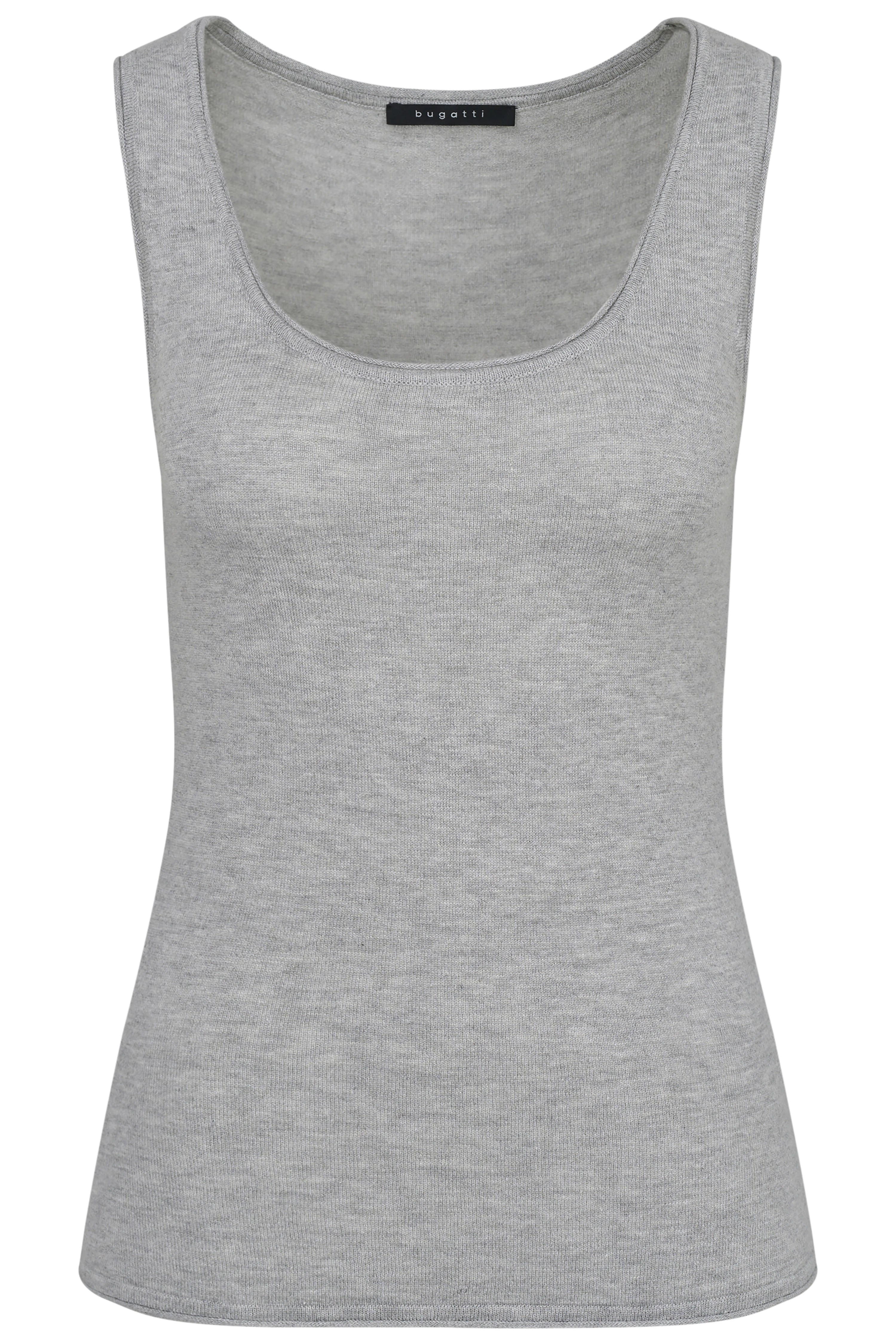 Grijs bugatti tanktop, mouwloos, buste. Perfect voor casual outfits, tijdloze elegantie.