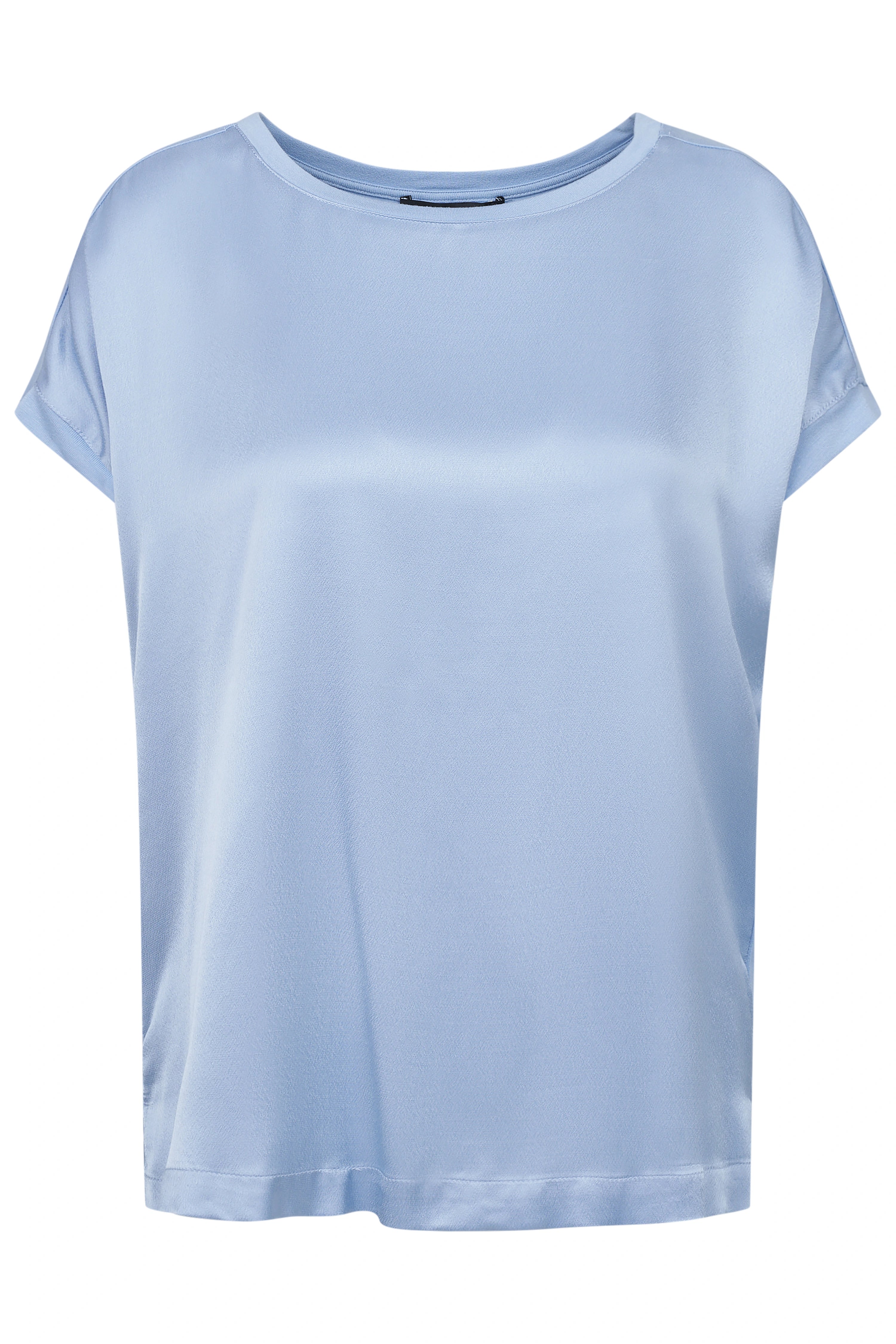 Blaues bugatti Shirt, legerer Stil, schlichte Eleganz, Büstenbild.