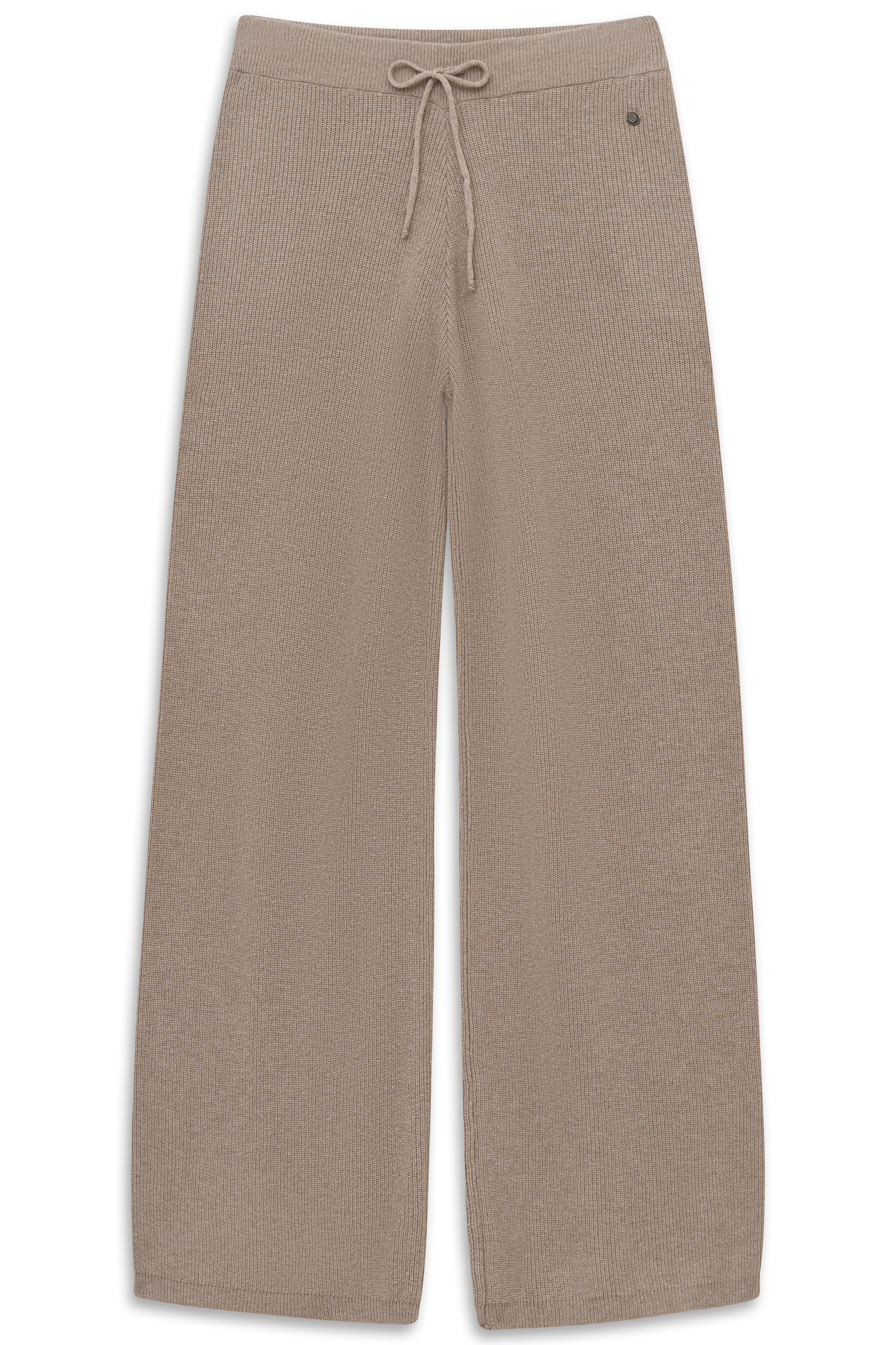 Beige Strickhose von bugatti, leger, mit Kordelzug, entspannter Stil für zeitlose Eleganz.