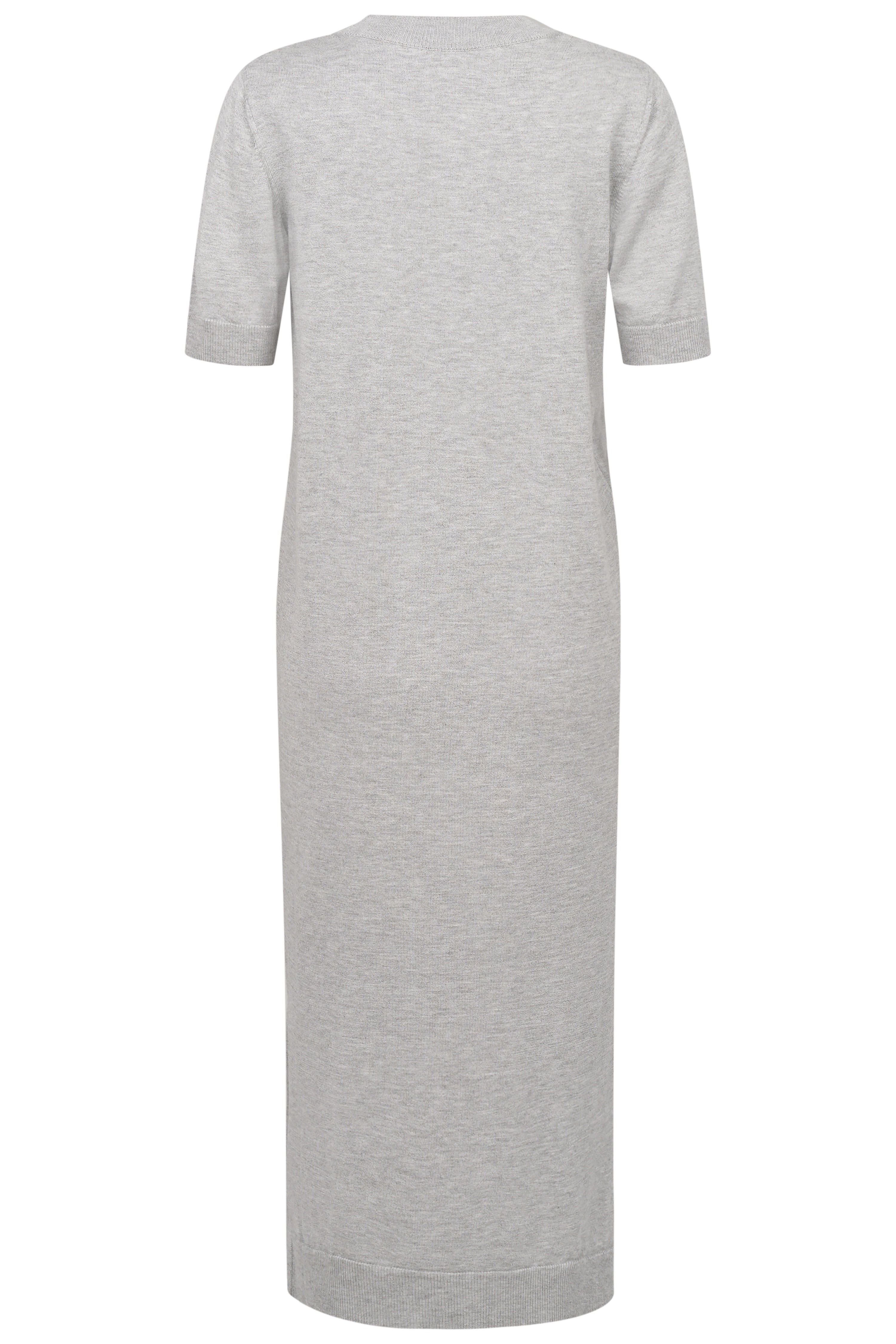 Grey bugatti dress, short sleeves, relaxed fit, bust image, high-quality, stylish.
