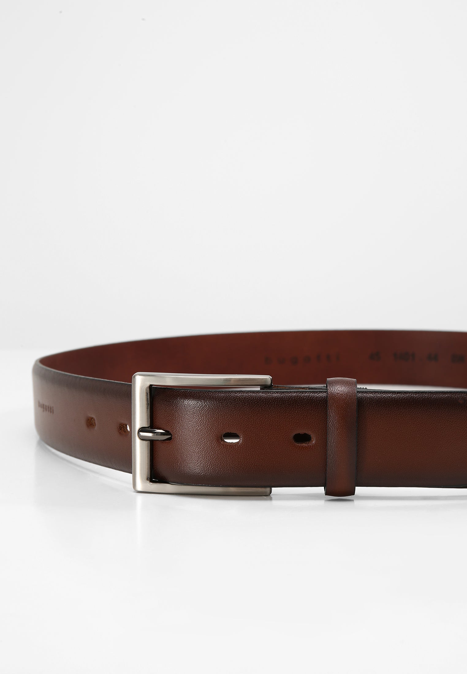 Ledergürtel mit Kantenfinish in braun