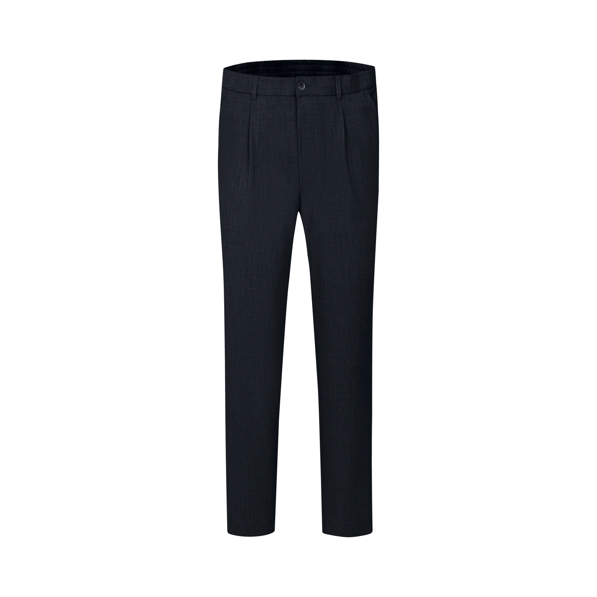 Bundfaltenhose mit Stretchfunktion in marine