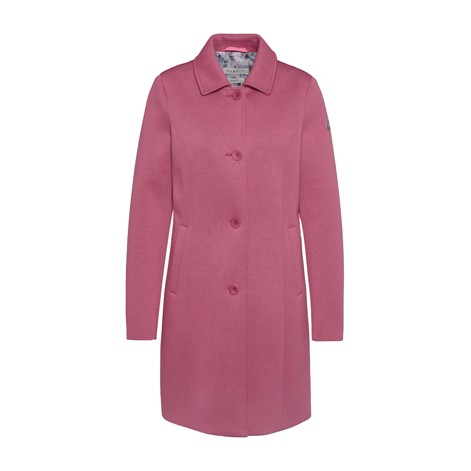 Bugatti Neoprenmantel in einer Neopren-Ware in pink