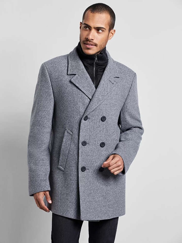Men's Wool Cashmere Single Breasted 3/4 Length Car Coat Top Coat | The Suit  Depot