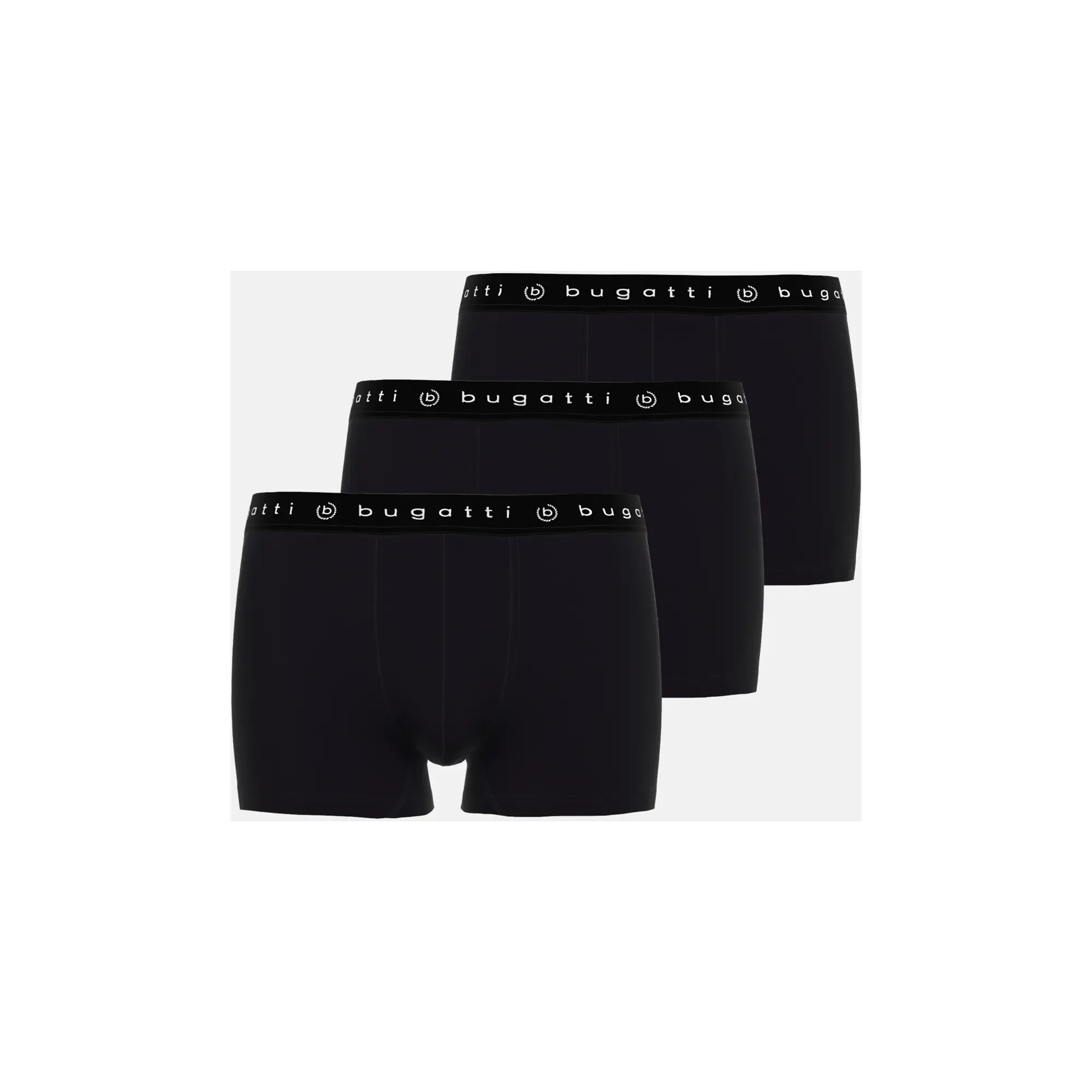 Boxer-Set (3er-Pack) in klassisch-sportlicher Passform in schwarz - Ansicht: Büste Front