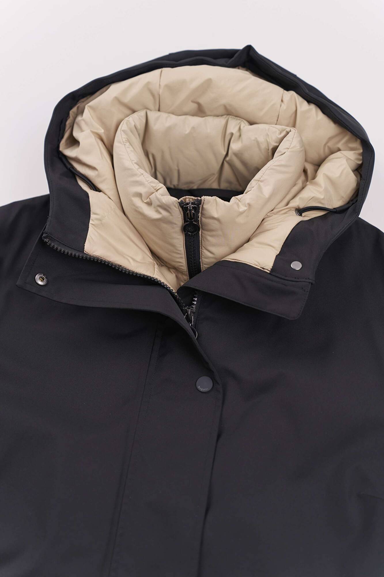 Raincoat with pseudo waistcoat in black | bugatti Raincoat with pseudo waistcoat in black | bugatti