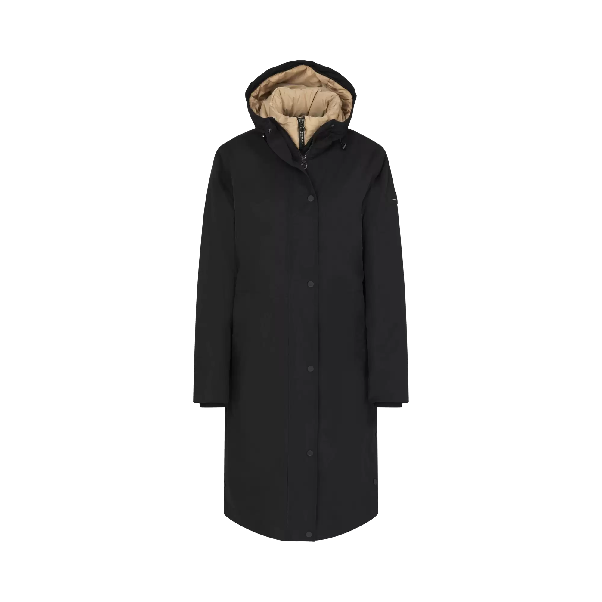 Raincoat with pseudo waistcoat in black | bugatti