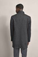 bugatti ステンカラーコート 黒　coat black ストレッチステンカラーコート 黒無地 MAJI【AOKI公式通販】