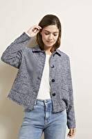 ★正規品★人気★ 【GLOWNY】 PEBBLE BOUCLE JACKET Boucle jacket with sequins in beige brand LIU JO