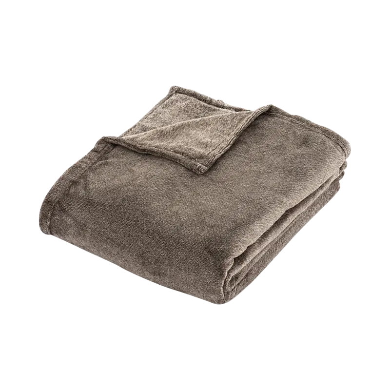 Kuscheldecke unbekannt in braun - Ansicht: Büste Front