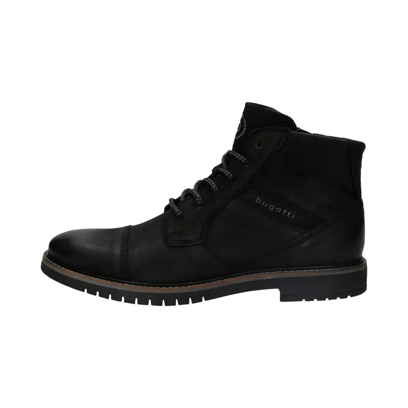 Boots im klassischem Design in schwarz - Ansicht: Büste Front