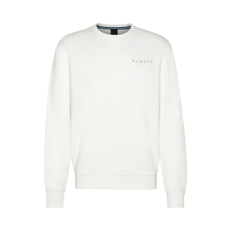 Sweatshirt With crew neck in ecru - View: Bust front