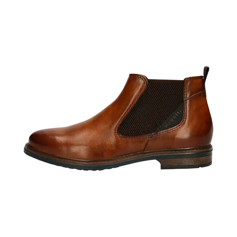 Chelsea Boots aus Leder in cognac - Ansicht: Büste Front