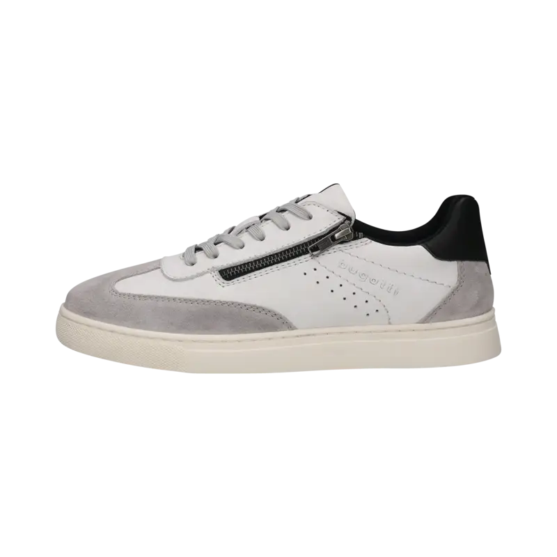 Sneaker mit Reißverschluss-Detail in weiß - Ansicht: Büste Front