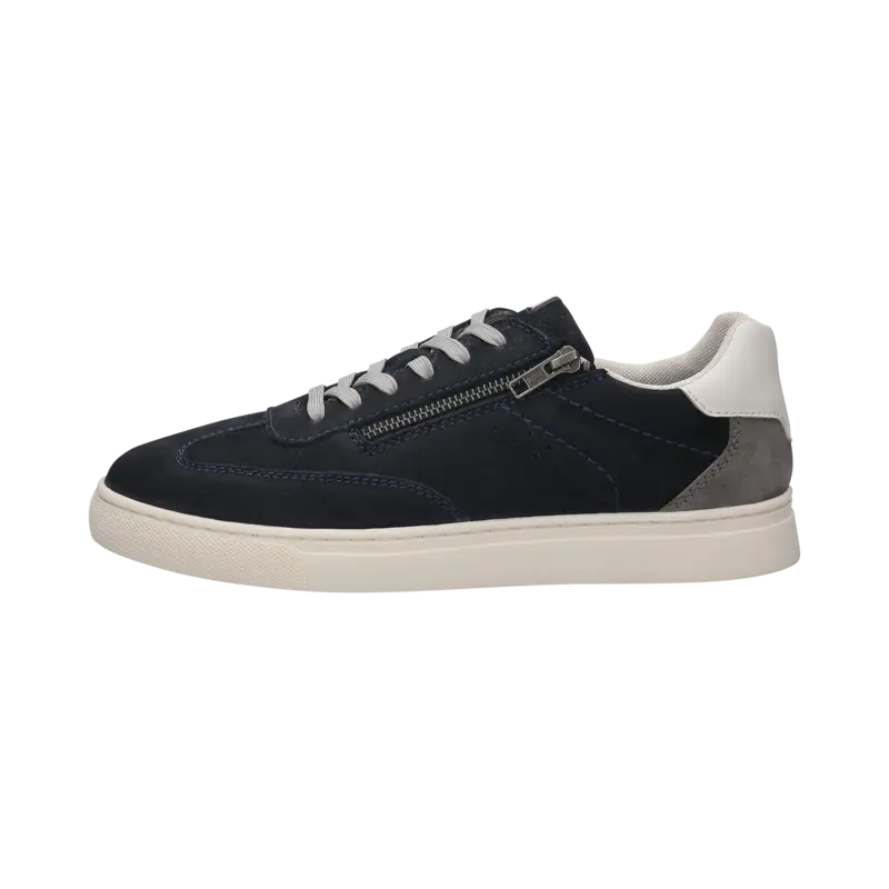 Sneaker mit Reißverschluss-Detail in marine - Ansicht: Büste Front